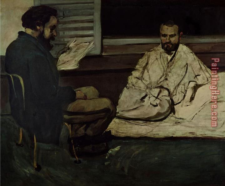 Paul Cezanne Paul Alexis 1847 1901 Reading a Manuscript to Emile Zola 1840 1902 1869 70 Oil on Canvas